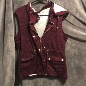 YMI ~ sweatshirt lined vest